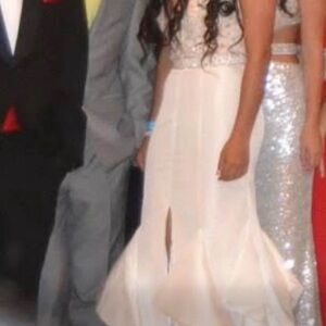 Sherri Hill Ivory prom dress
